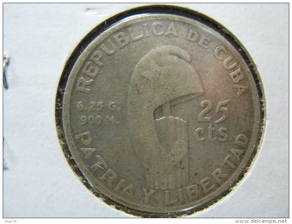 CUBA 25 CENTAVOS 1953  COIN LOT 13  NUM  18 - Cuba