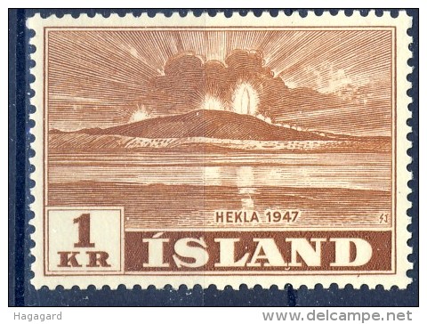 ##K025. Iceland 1948. Hekla Vulcano. Michel 252. MH(*) - Nuevos