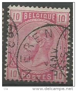 38  Obl  Beveren  (+250) - 1883 Léopold II