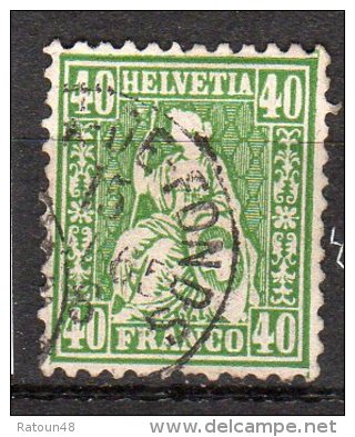 N° 39 - Oblitéré -Helvetia Assise   -  - SUISSE - Used Stamps