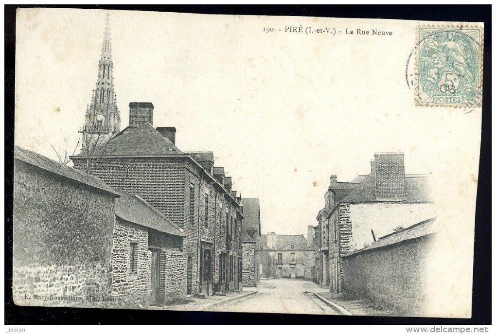 Cpa Du 35 Piré La Rue Neuve ...  Janzé Rennes    JUI5 - Rennes