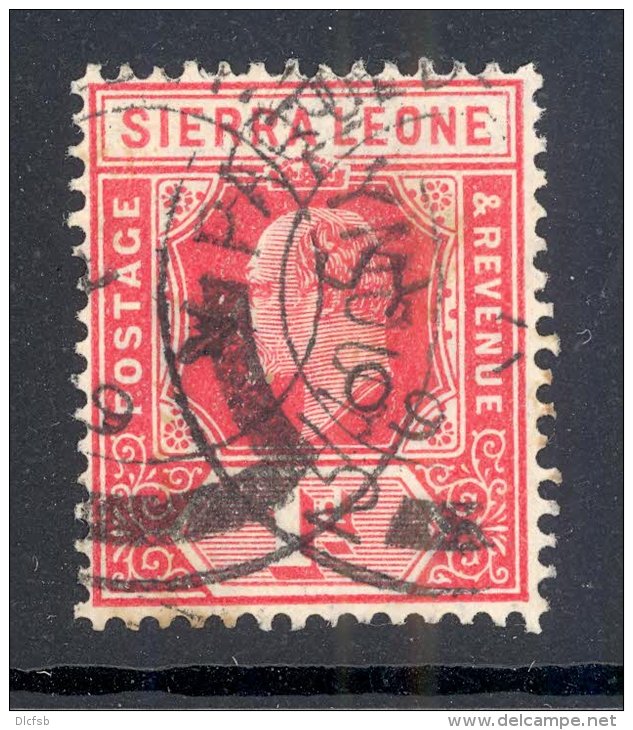 SIERRA LEONE, Postmark PAQUEBOT PLYMOUTH On Edward VII Stamp - Sierra Leone (...-1960)