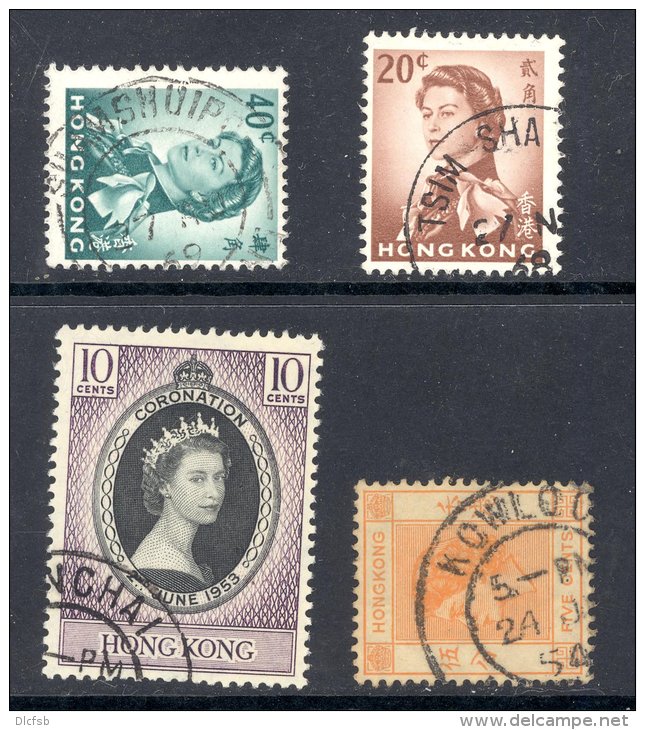 HONG KONG, Postmarks SHAM SHUI PO, TSIM SHA TSUI, WANCHAI, KOWLOON - Oblitérés