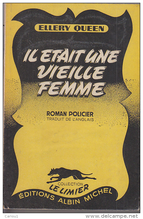 C1 ELLERY QUEEN Il Etait Une Vieille Femme EO Limier # 12 1948 - Albin-Michel - Le Limier