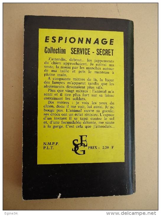 Editions S.G.E. - Espionnage Collection Service-Secret - No 90 -Gérard Gervy - Les Chiens - 1967 - Other & Unclassified