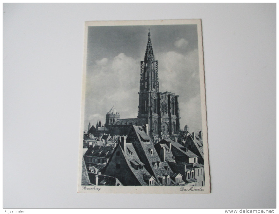 Postkarte Strassburg Das Münster Nr. 323 K. Foto Verlag J. Arnold, Kolmar (Elsass) - Elsass