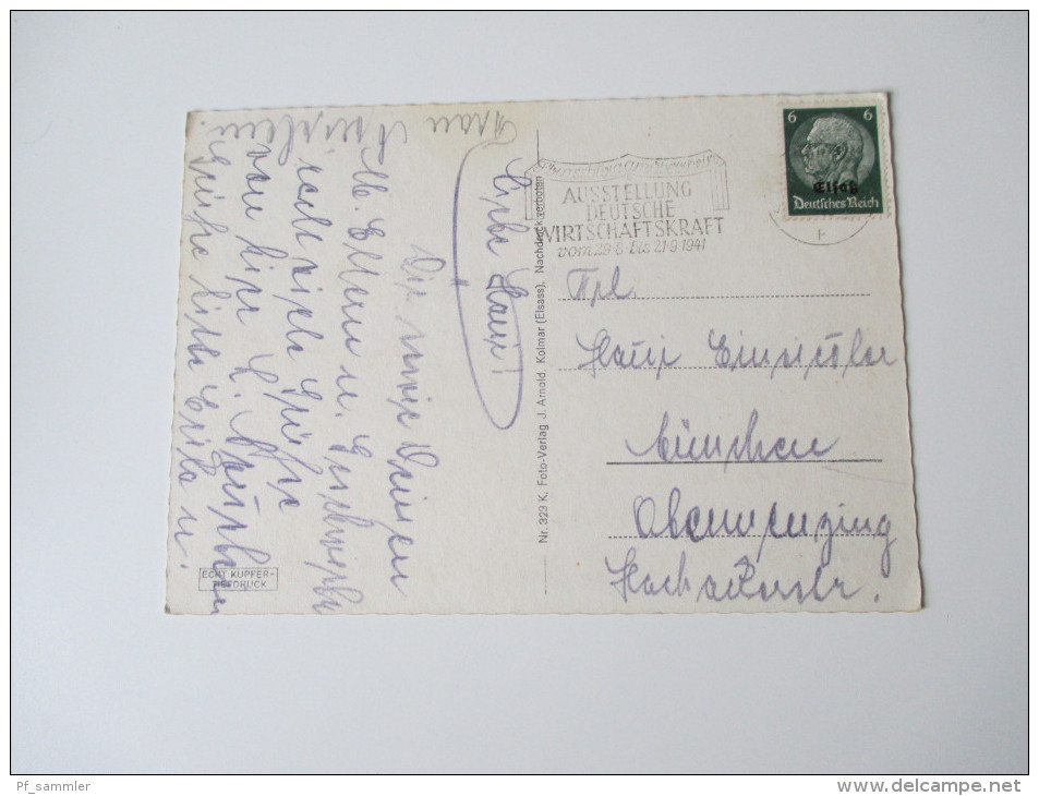 Postkarte Strassburg Das Münster Nr. 323 K. Foto Verlag J. Arnold, Kolmar (Elsass) - Elsass