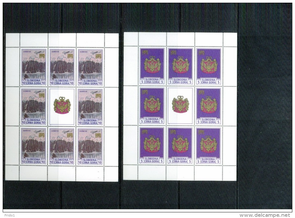 Montenegro 1999 Europa Cept Private Issue  KB / Sheet Postfrisch / MNH - 1999