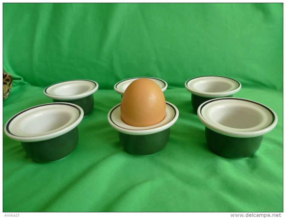 Vintage Retro RORSTRAND VDN P555 SWEDEN Set Of 6pcs Egg Cup Home Decor - Rörstrand (SWE)