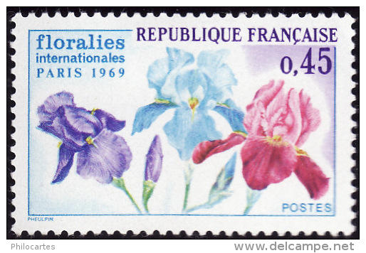 FRANCE  1969  -  Y&T  1597 -  Floralies  - NEUF * - Neufs