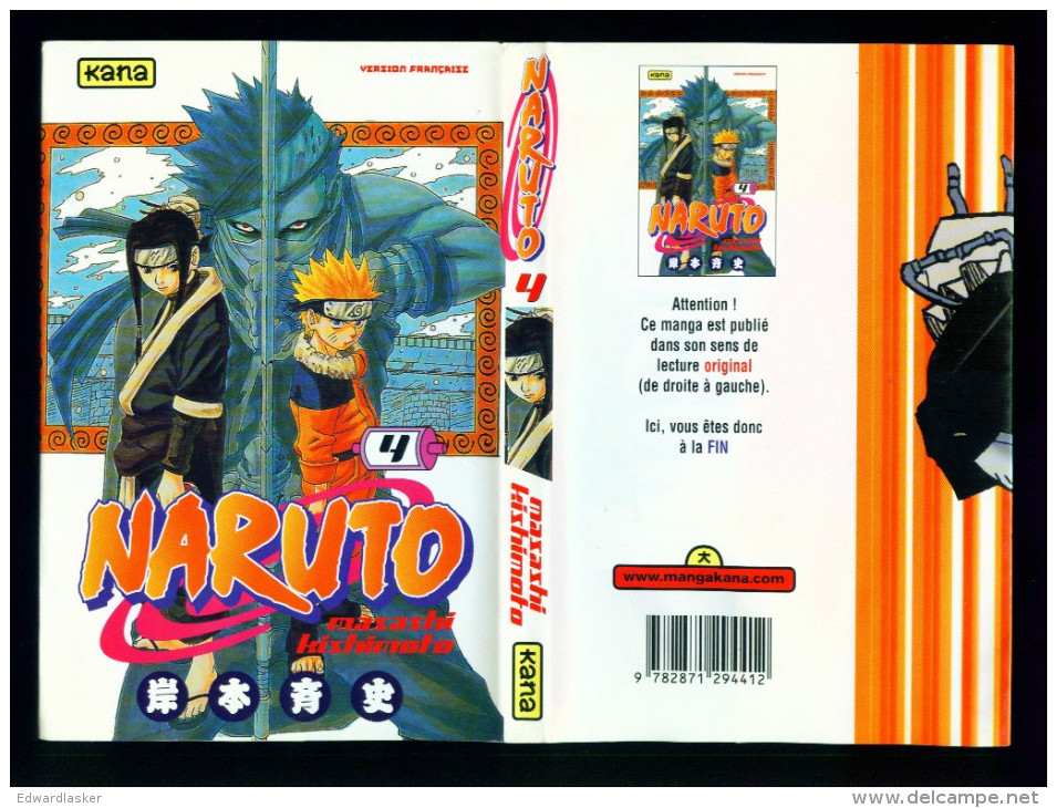 NARUTO N°4 - 2006 - Bon état + - Mangas Version Francesa