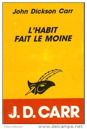 L'habit Fait Le Moine Par John Dickson Carr (masque 2018) (ISBN 270242080X) - Le Masque