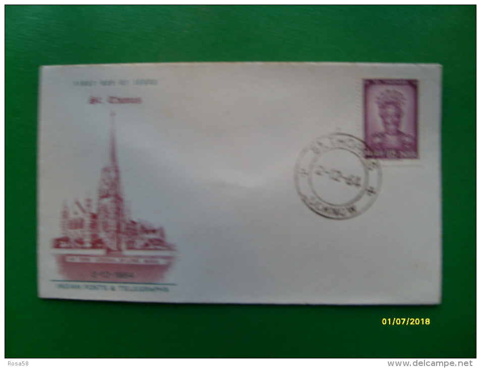 2.12.1964  First Day Cover Special Handstamp Busta Primo Giorno St.Thomas - Unused Stamps