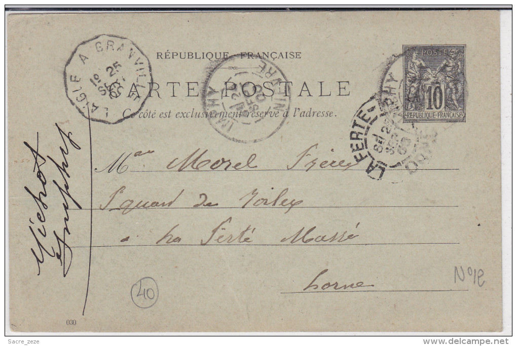 LOT DE 19 ENTIERS POSTAUX ISSUS D´UN COLLECTIONNEUR