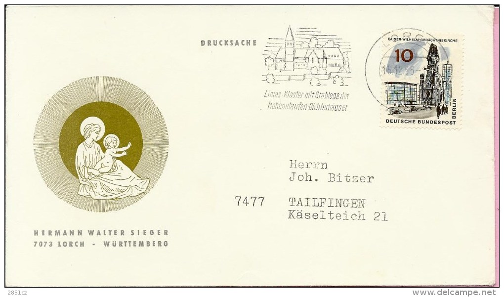 Letter - Hermann Walter Sieger, Lorch, 15.12.1966., Germany, Letter - Lettres & Documents