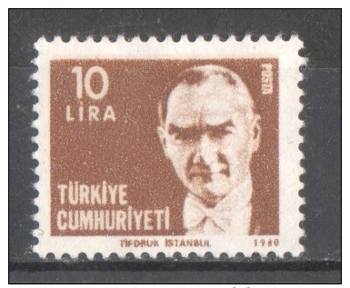 45-837 // TUR. 1980 100 BIRTHDAY  Of   ATATURK  Mi 2533 ** - Nuovi