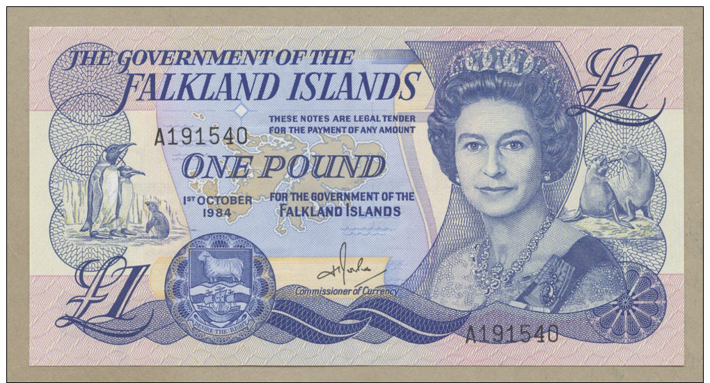 FALKLAND ISLANDS - £1  1984  QEII  P12  Uncirculated  ( Banknotes ) - Falkland Islands