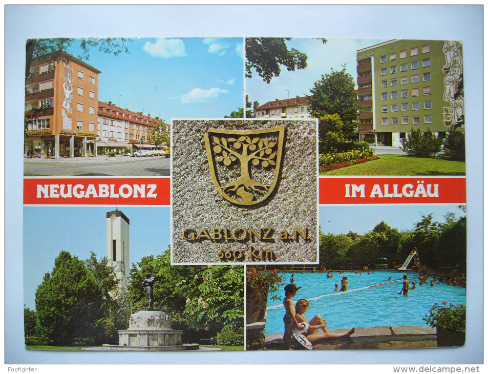 Germany: Neugablonz Im Allgäu - Mehrbildkarte - 1983 Used - Kaufbeuren