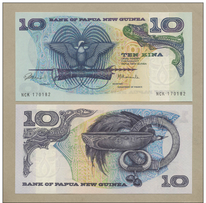 Papua New Guinea - 10 Kina  P7  Uncirculated  !!!!!!!!!!!!!  ( Banknotes ) - Papua-Neuguinea