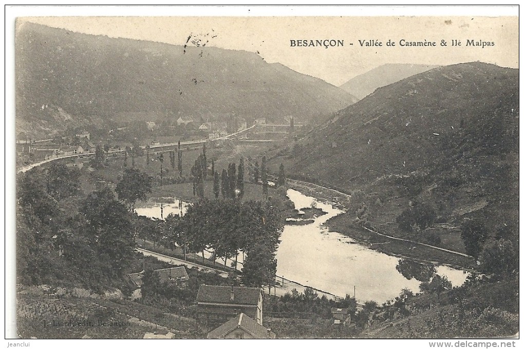 -BESANCON--VALLEE DE CASAMENE & ILE MALPAS---BEL AFFR AU VERSO-- - Besancon