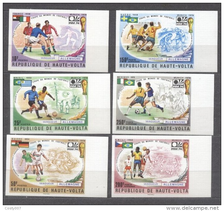 Haute Volta 1974 Sport, Soccer, Football, Germany, IMPERF., MNH S.429 - Upper Volta (1958-1984)