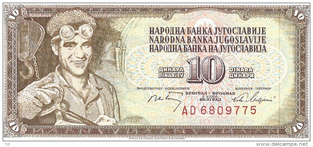 10 DINARA - Perfect Condition - Yugoslavia