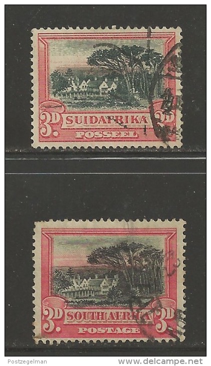 SOUTH AFRICA UNION  1927 Used  Single Stamp(s)  "London" Pictorials 3d Red Nr. 34 #12241 - Dienstzegels
