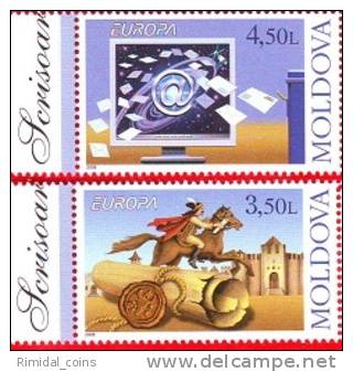 Moldova, 2 Stamps, Europe / Europa - Letters, 2008 - 2008