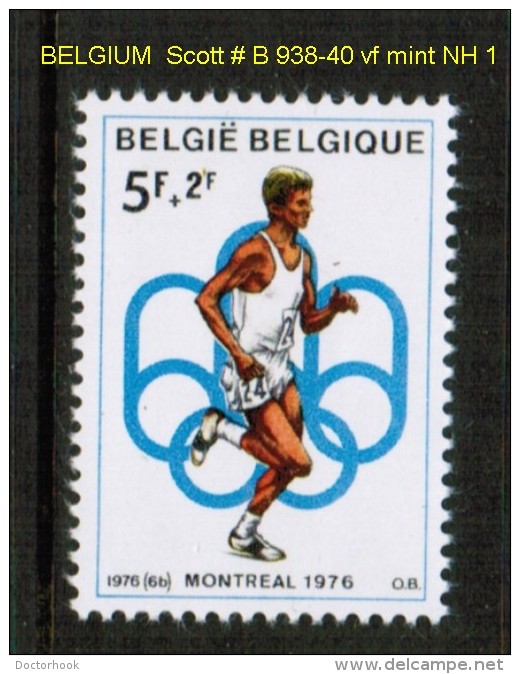 BELGIUM    Scott  # B 938-40**  VF MINT NH - Unused Stamps