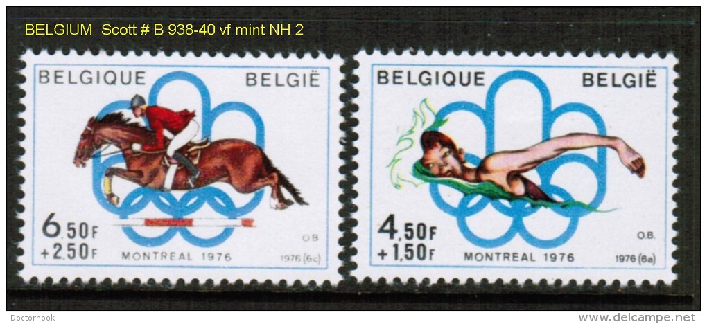 BELGIUM    Scott  # B 938-40**  VF MINT NH - Unused Stamps