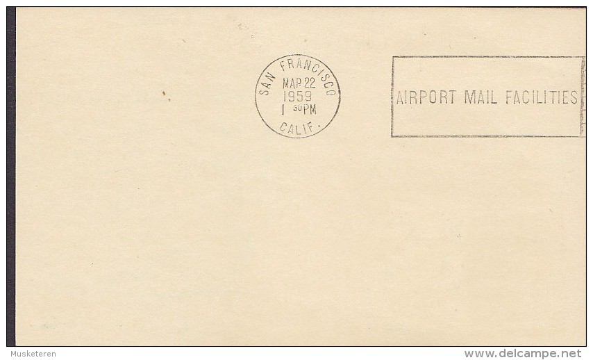 United Nations Postal Stationery Entier First Jet Air Mail Flight NEW YORK - CHICAGO - SAN FRANCISCO, New York 1959 - Poste Aérienne