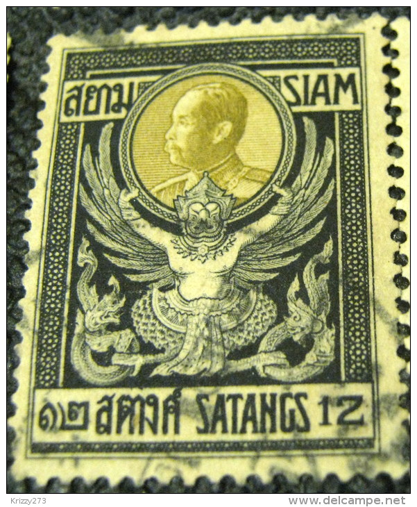 Thailand 1910 King Chulalongkorn 12s - Used - Siam