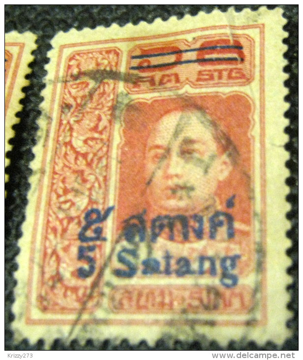 Thailand 1914 King Vajiravudh 6s Surcharged 6s - Used - Siam