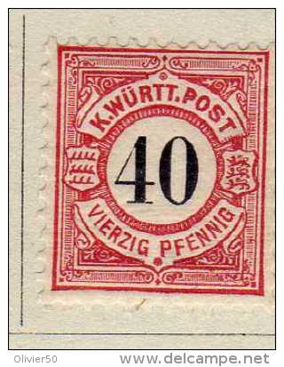 Wurtemberg (1881)  - 40 Pfennig Neuf* - Mint