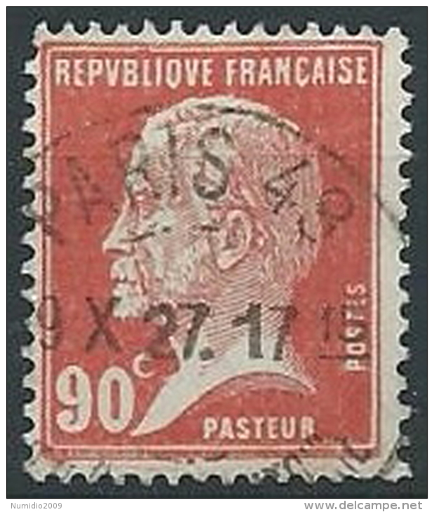 1923-26 FRANCIA USATO PASTEUR 90 CENT - EDF011 - 1922-26 Pasteur