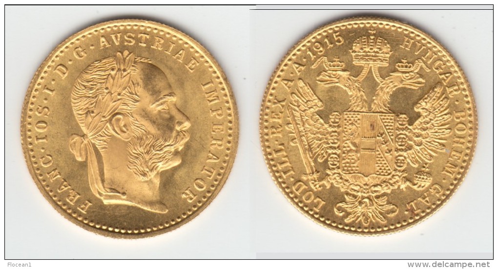 QUALITE **** AUSTRIA - AUTRICHE - 1 DUCAT 1915 FRANCOIS JOSEPH - OR - GOLD **** EN ACHAT IMMEDIAT - Autriche