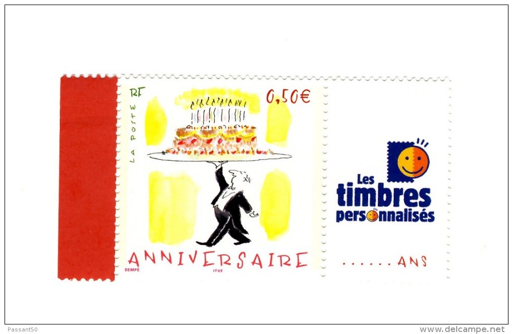 Timbre Personnalisé Anniversaire De 2004 Avec Logo TPP YT 3688A En GOMME BRILLANTE . Voir Le Scan . Maury N° 24a : 6 € . - Altri & Non Classificati