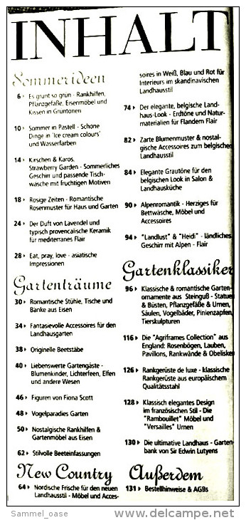 3 X Katalog / Broschüre Country Garden  - Kreative Ideen Für Garten & Wohnen Im Landhaus-Stil - Catalogues