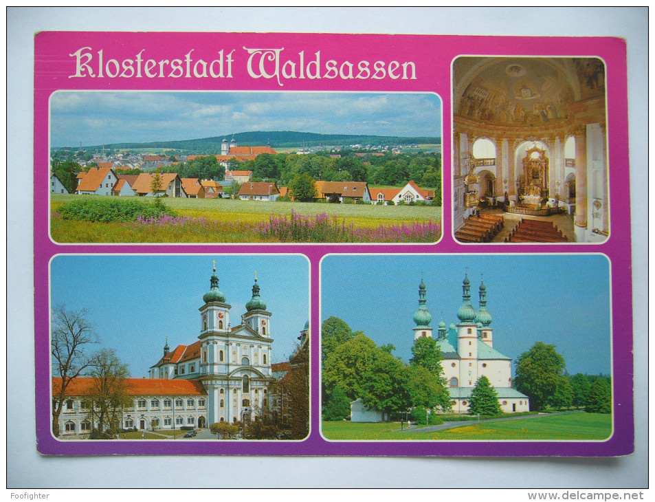 Germany: Klosterstadt Waldsassen - Totalansicht, Barocke Basilika, Dreifaltigkeitskirche "Kappel" - 1980s Unused - Waldsassen