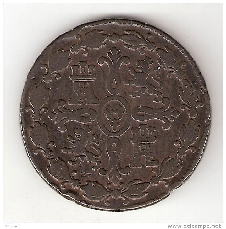 * Spain 8 Maravedis 1774  Km 29.2   Fr   Look !!!! - Monedas Provinciales