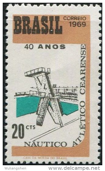 BX0035 Brazil 1969 Swimming Platform 1v MNH - Unused Stamps