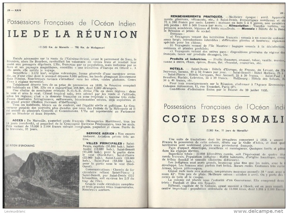 Stations Climatiques , Thermales et Touristiques/ESSI/ Outre-Mer/Afrique-Océanie -Inde-Miquelon/1 938 PGC61