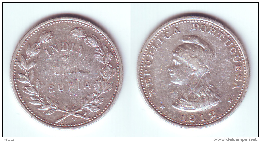 India Portuguese 1 Rupia 1912 (1912/1) - India