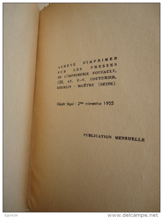 Editions Fleuve Noir -Spécial-Police- Frederic DARD- SAN-ANTONIO -no 76- Messieurs Les Hommes  -1955- E.O. - San Antonio