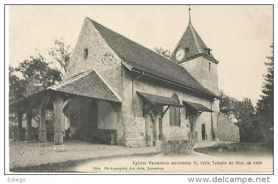 TEMPLE DE GIEZ EN 1905 - Giez