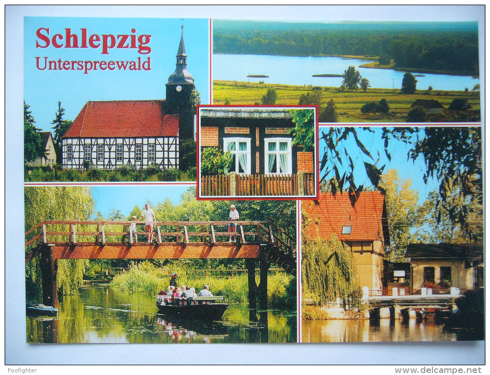 Germany: Schlepzig Unterspreewald - Landidylle Und Natur Pur - Mehrbildkarte - 1990s Unused - Luebben (Spreewald)