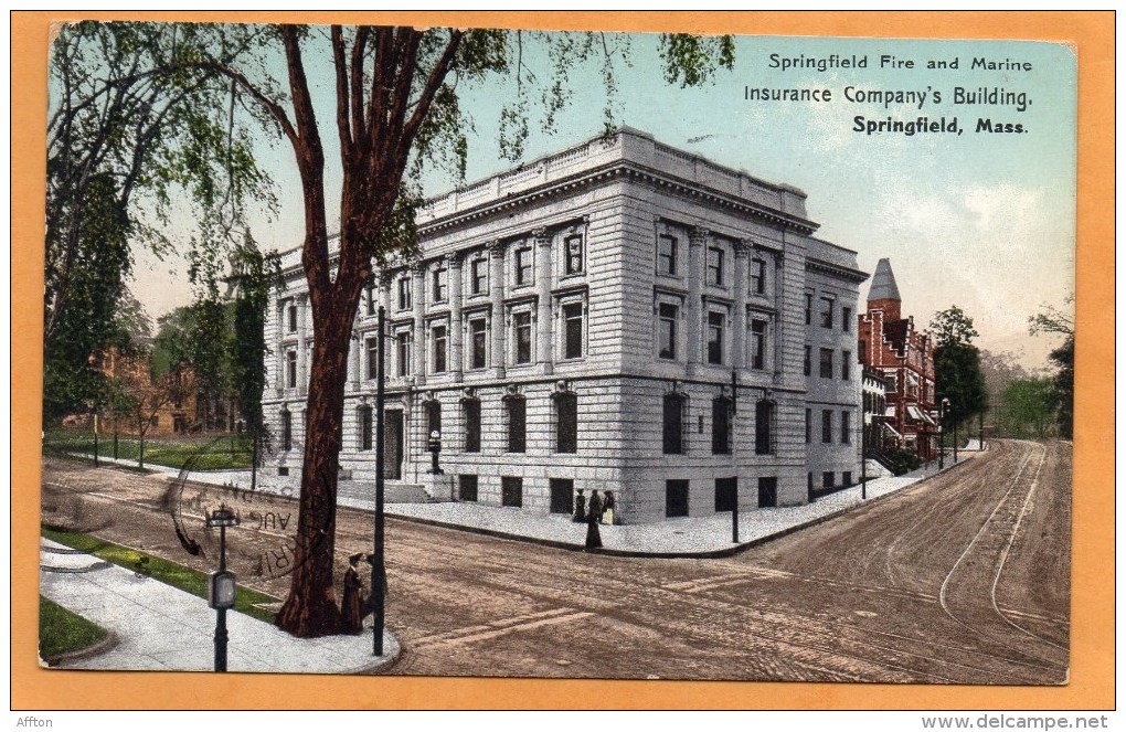 Springfield MA 1910 Postcard - Springfield