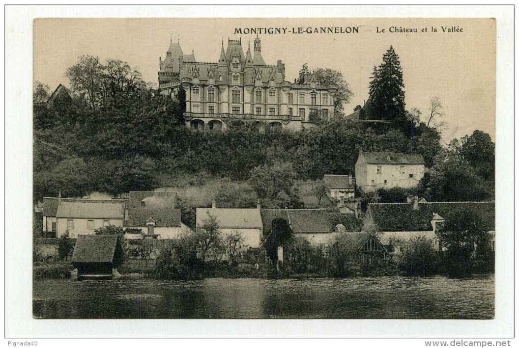 CP , 28 , MONTIGNY-le-GANNELON , Le Château Et La Vallée - Montigny-le-Gannelon