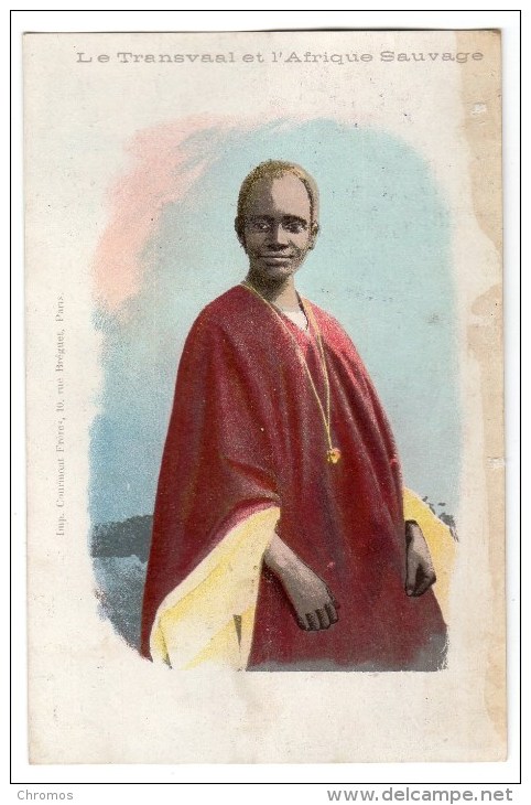 Carte Postales Utilisé Comme Chromo Pour Grands Magasins Universels, Lyon, Transvaal, Afrique Sauvage - Autres & Non Classés