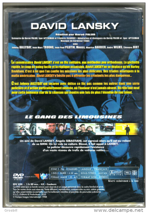 Hervé PALUD : David LANSKY : Le Gang Des Limousines (DVD Avec Johnny HALLYDAY) - Crime